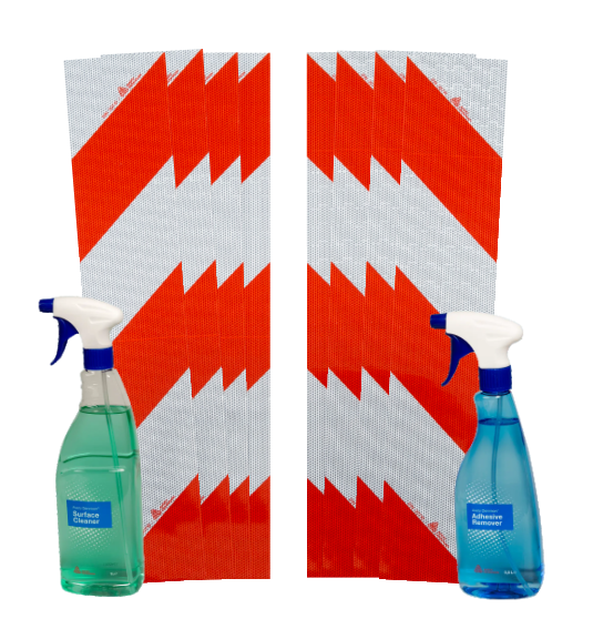8-delige Containermarkeringset met Reiniger en Lijmverwijderaar Kit - Reflexfolie