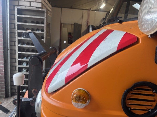 Reflecterende folie Chevron Rood/Wit rechtswijzend klasse 1