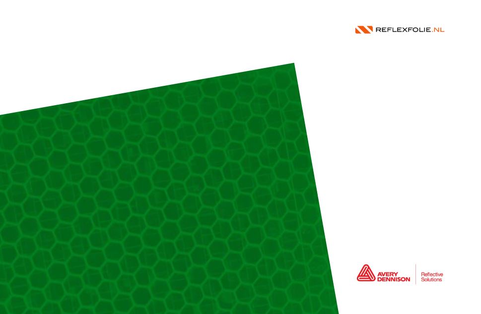 Reflecterende folie groen klasse 3 - Reflexfolie