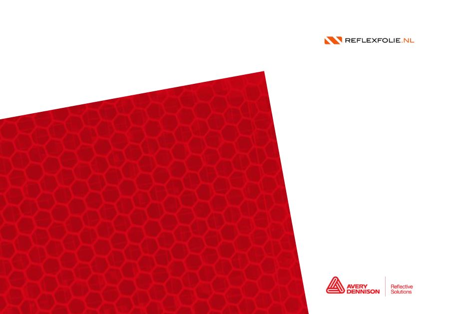 Reflecterende folie rood klasse 3 - Reflexfolie