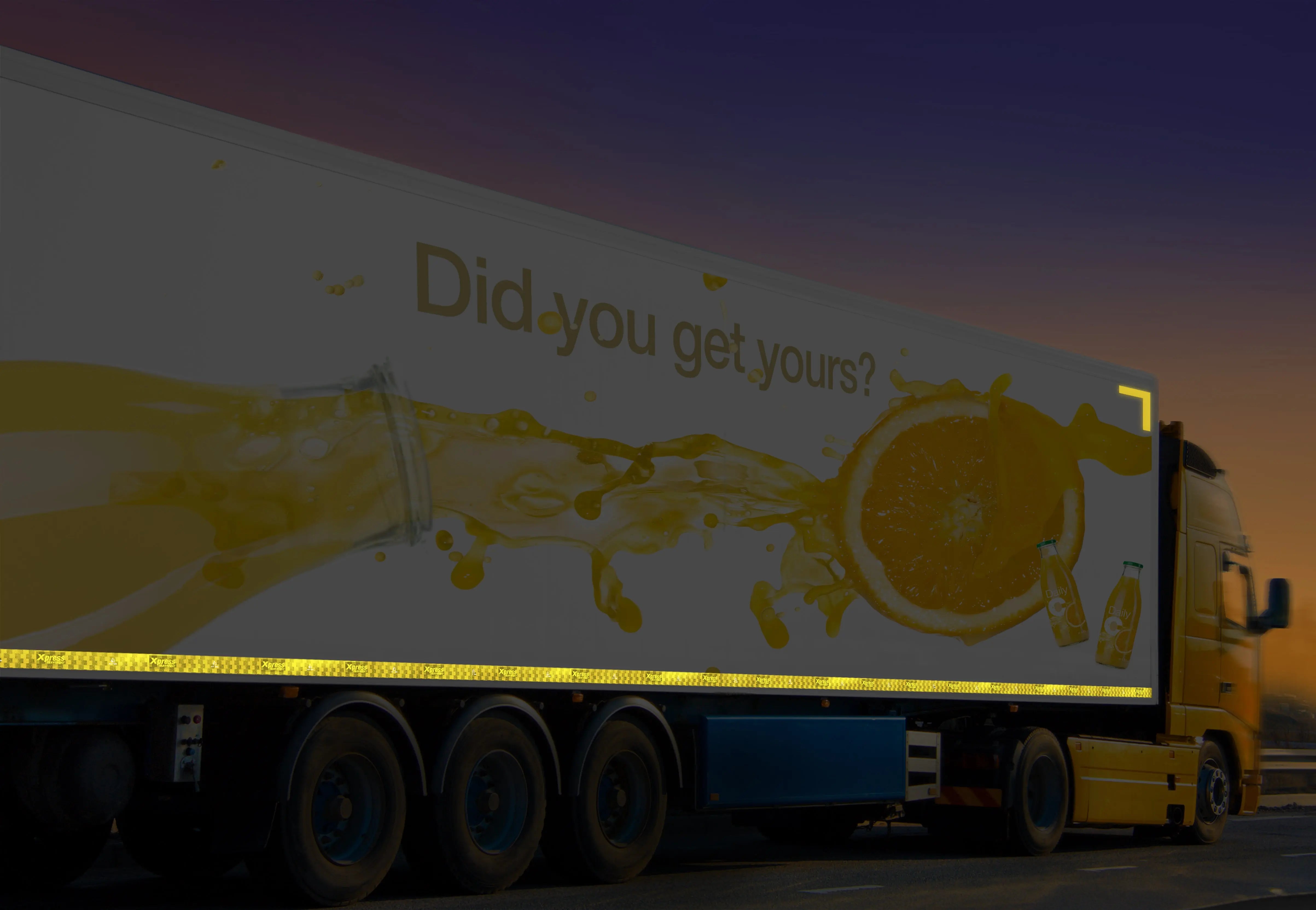 Avery Dennison Contourmarkering Geel vaste opbouw per meter - Reflexfolie