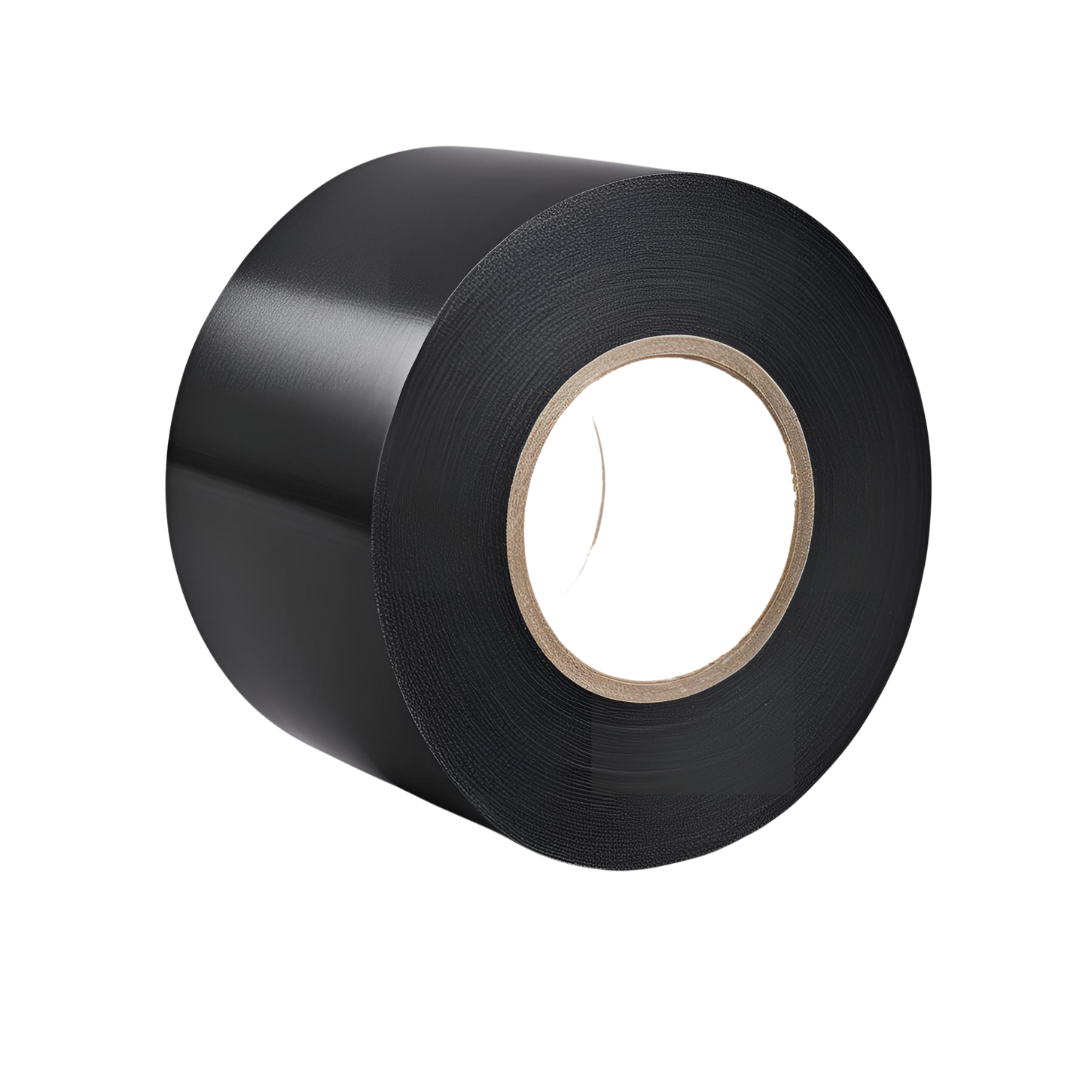 ANWB afplaktape zwart 100 mm x 100 mtr - Reflexfolie