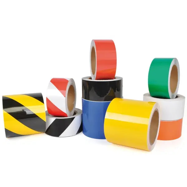 Vloermarkeringstape geel/zwart verwijderbaar 50mm x 15mtr - Reflexfolie