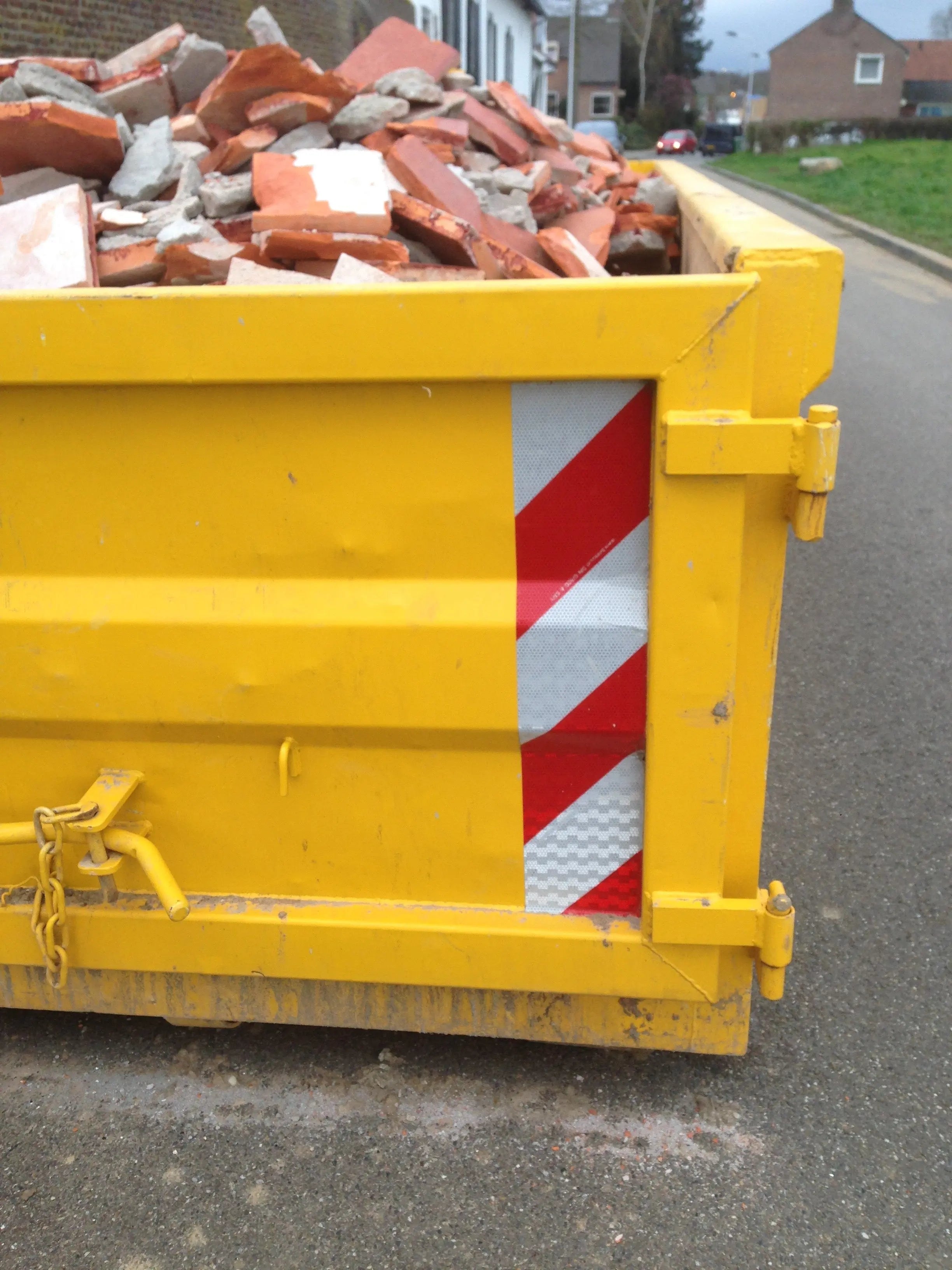 Containermarkeringset 4x links en 4x rechts klasse 2 - Reflexfolie