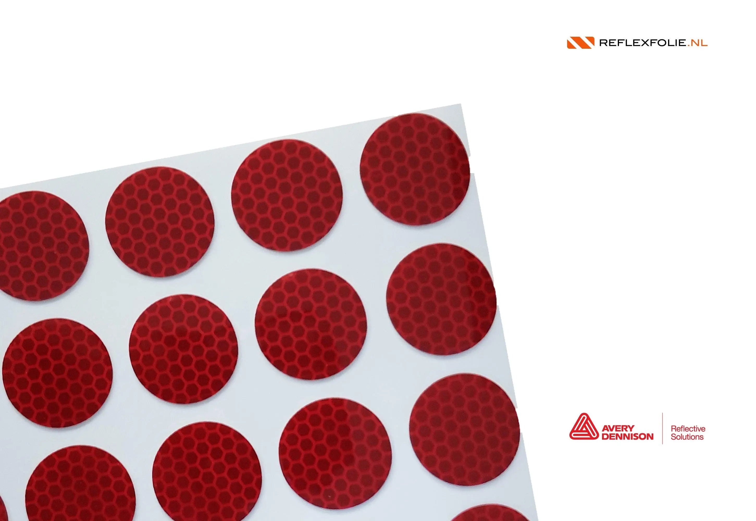 Reflecterende stippen rood V-8008 - Reflexfolie