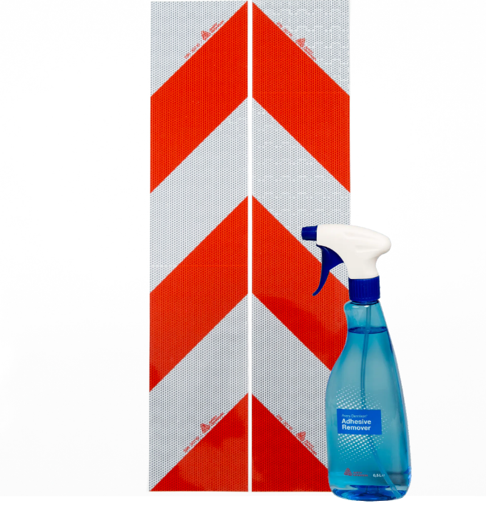 Containermarkering + Lijmverwijderaar – Klasse 2 Verwijder & Vervang Set - Reflexfolie