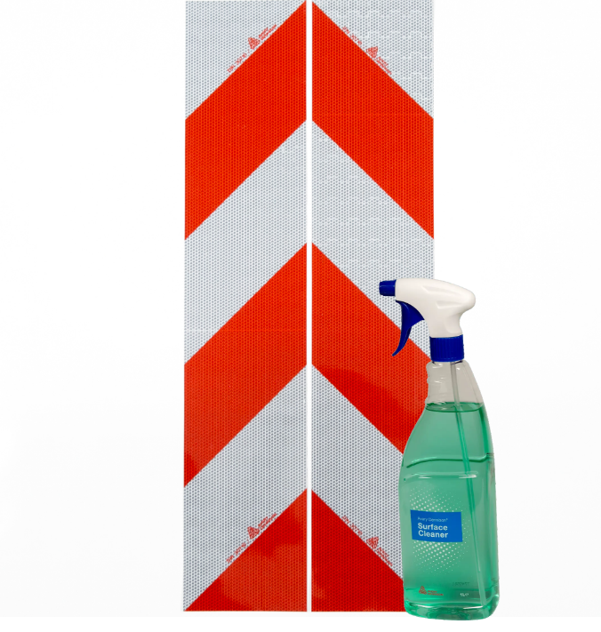 Containermarkering + Surface Cleaner – Klasse 2 Voorbereidingsset - Reflexfolie