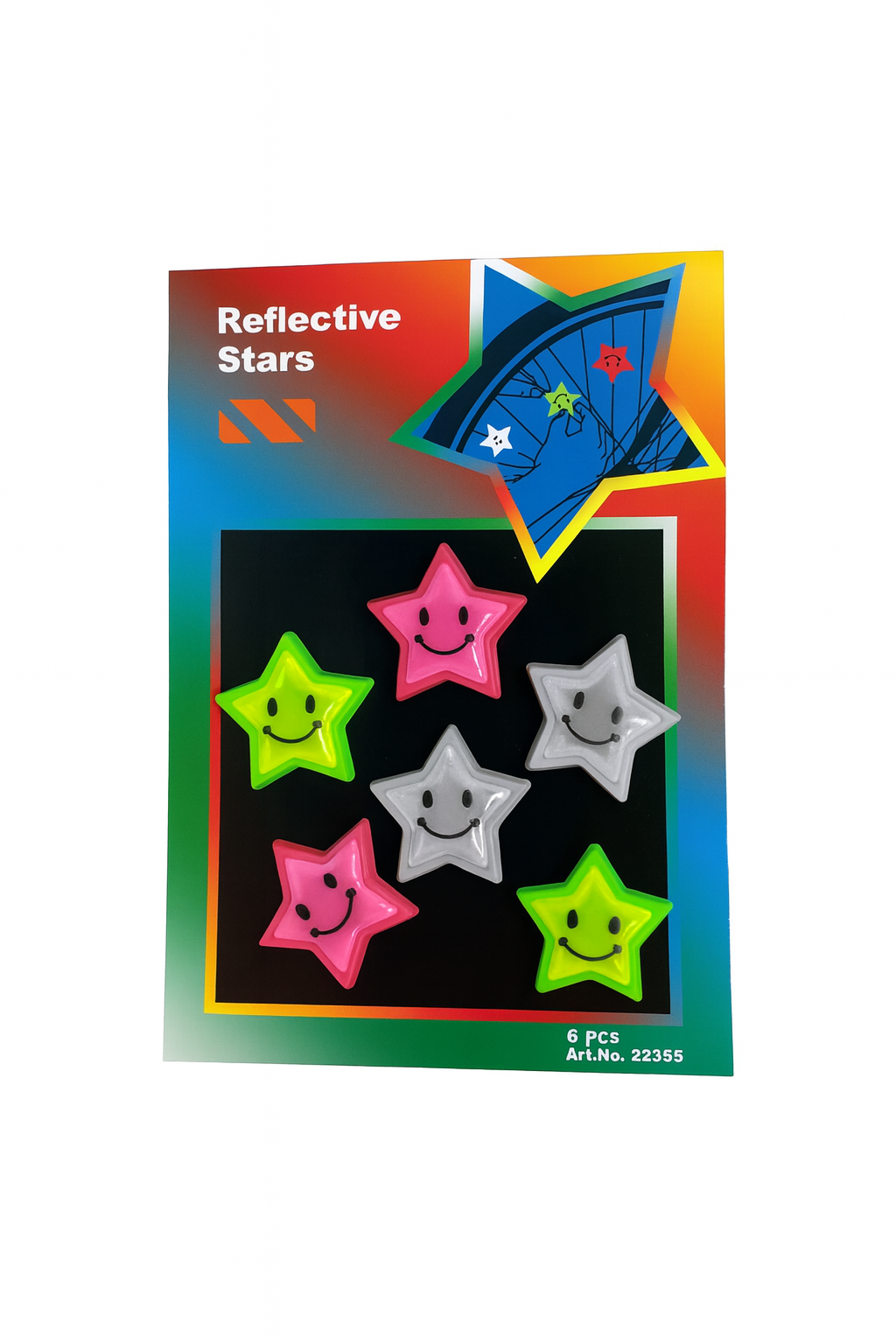 Reflecterende PVC-sterren voor spaken - Reflexfolie