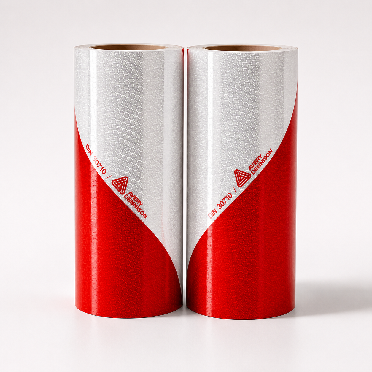 Industriemarkering Rood/Wit set links + rechts | Reflexfolie