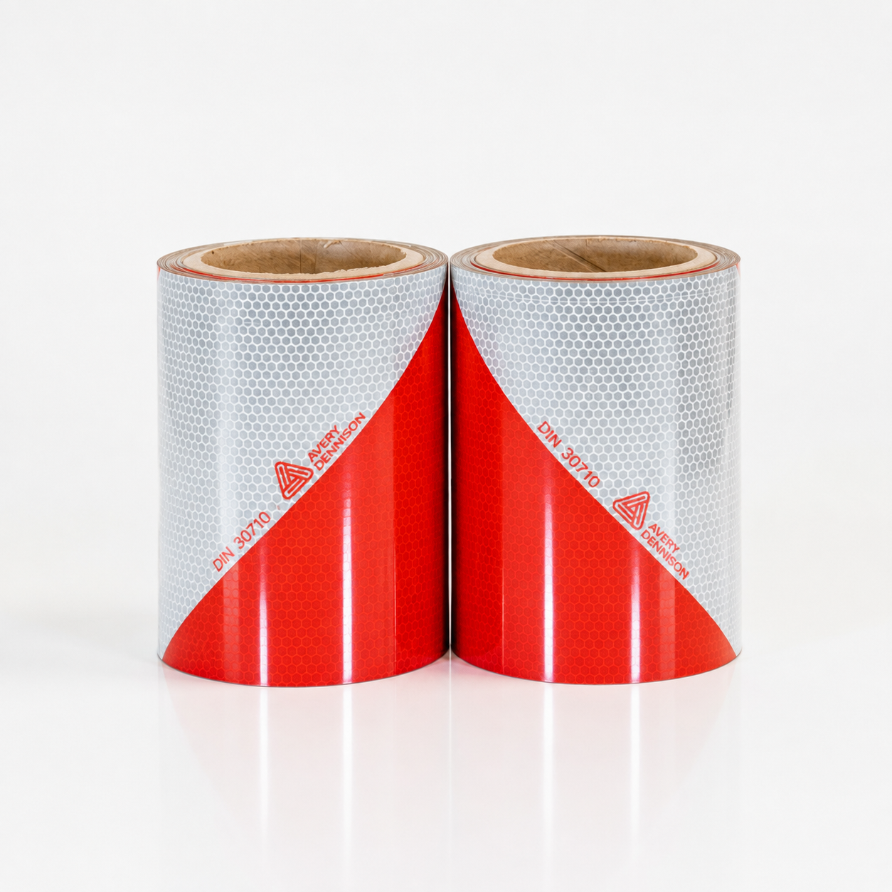 Industriemarkering Rood/Wit set links + rechts | Reflexfolie