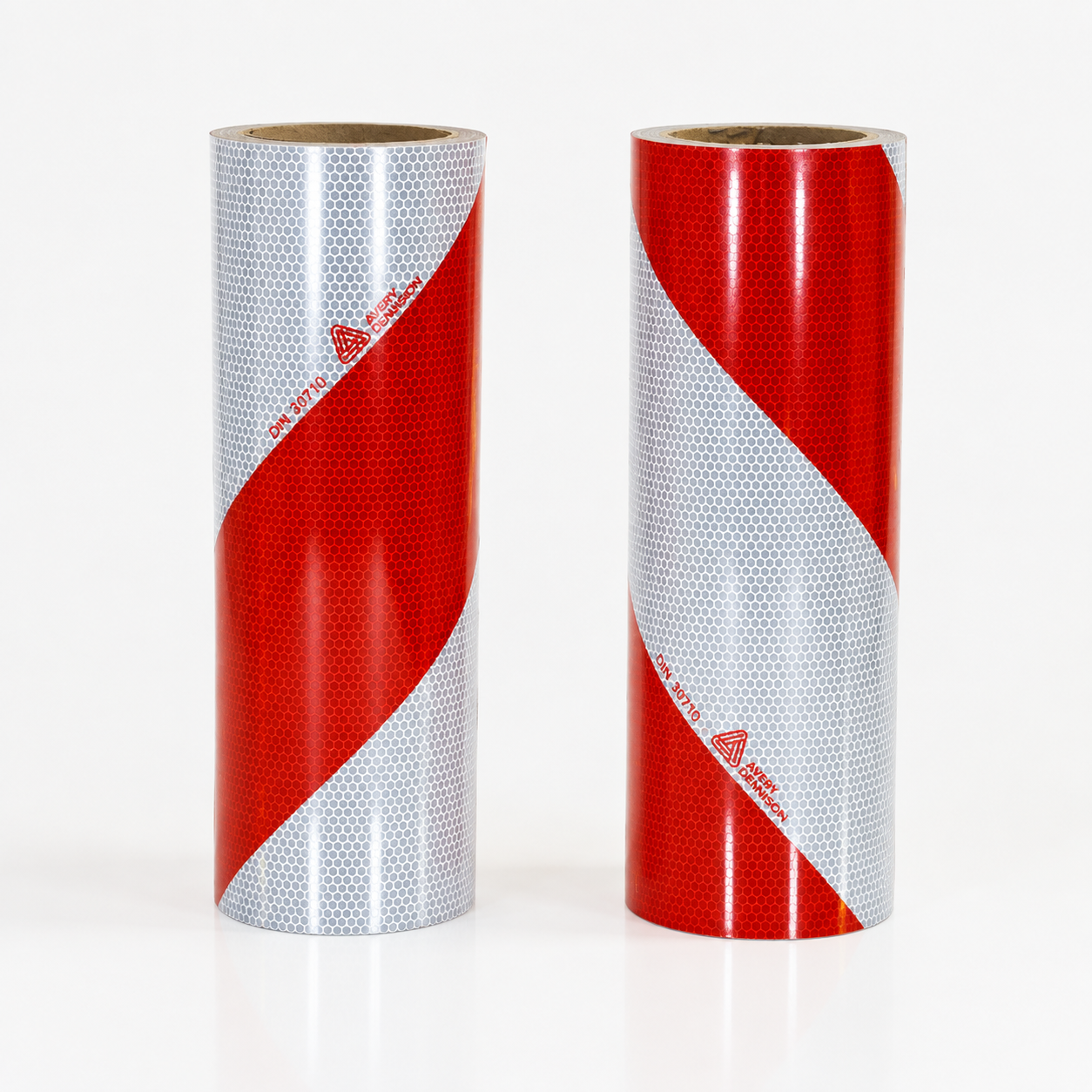 Industriemarkering Rood/Wit set links + rechts | Reflexfolie