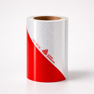 Industriemarkering Rood/Wit retroreflecterend | Reflexfolie