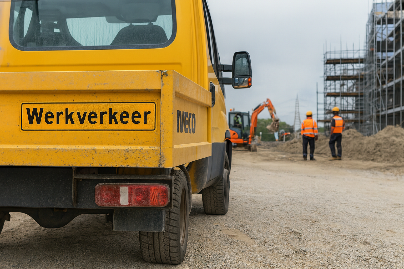 Sticker WERKVERKEER 300 x 74 mm klasse 3 - Reflexfolie