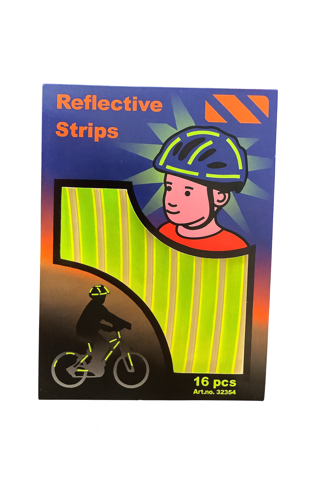 Reflecterende Fluor PVC-strips voor helm en fiets - Reflexfolie