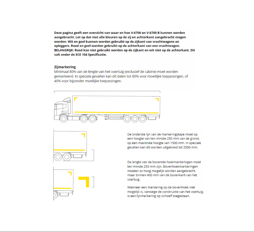 Avery Dennison Contourmarkering Vaste Opbouw - Reflexfolie