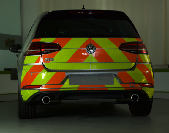 Reflecterende folie V-8014 Fluor Oranje - Reflexfolie