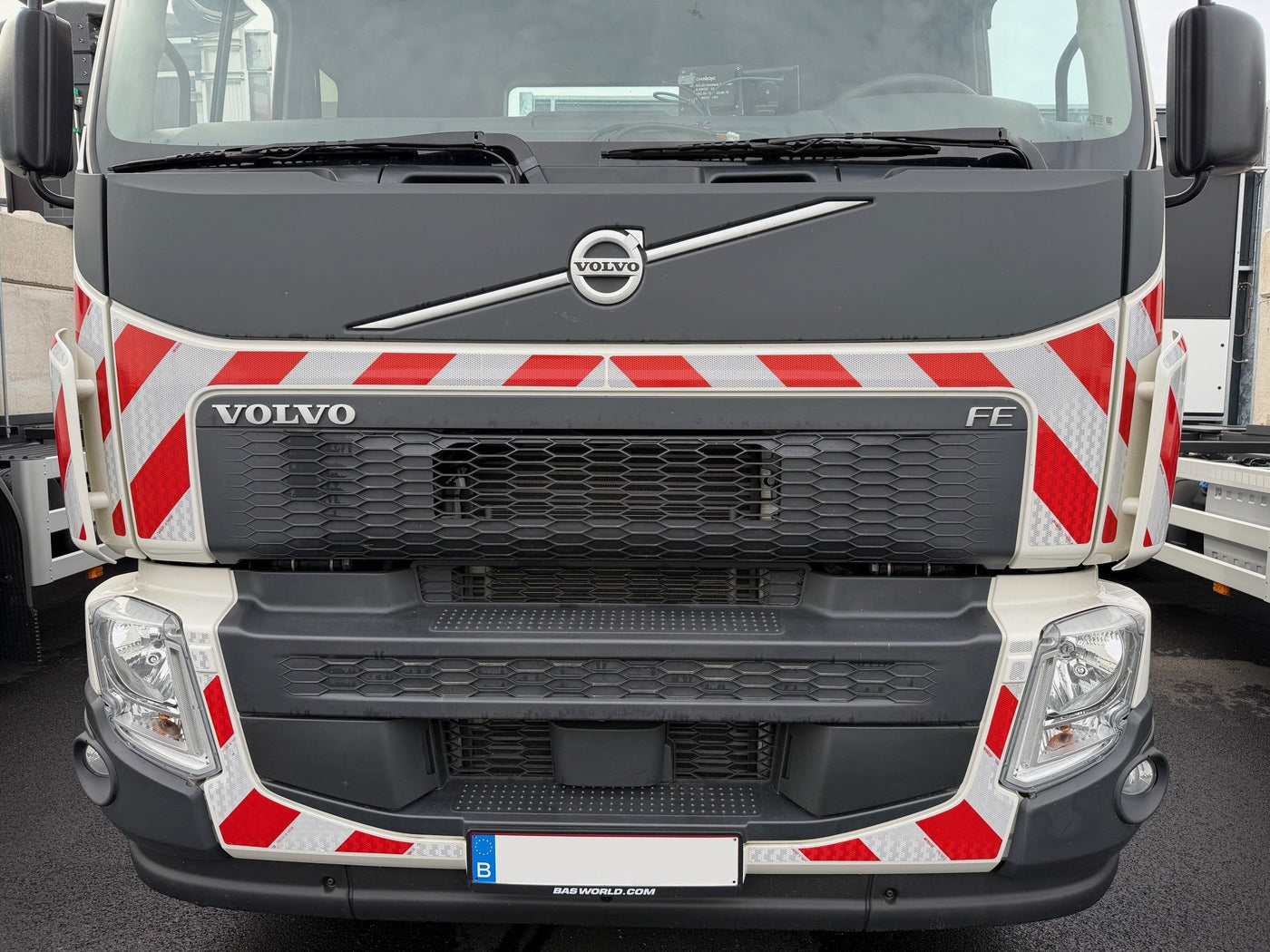 Reflecterende folie V-8000 Chevron Rood/Wit Rechtswijzend - Reflexfolie