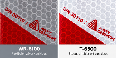 Industriemarkering Rood/Wit retroreflecterend | Reflexfolie