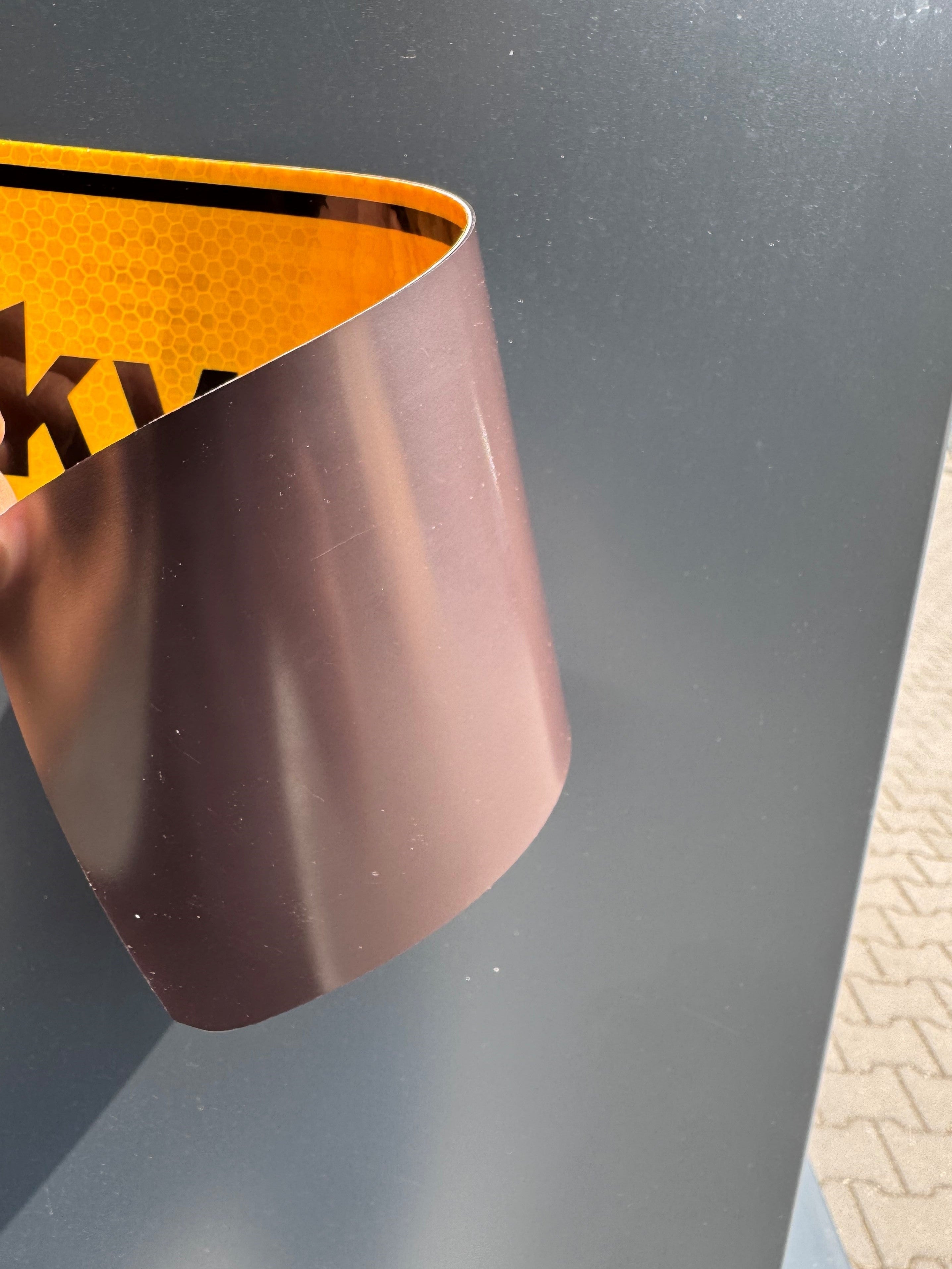 Sticker WERKVERKEER op magneet Reflecterend klasse 3 - Reflexfolie