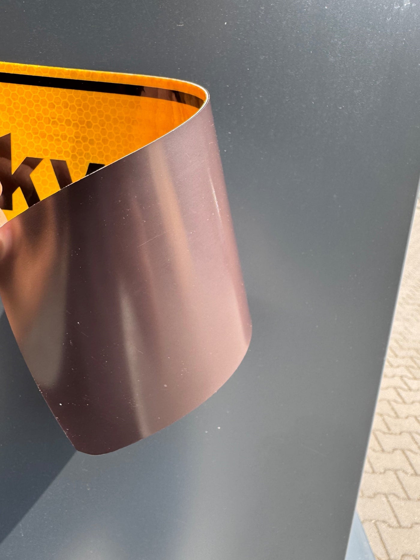 Sticker WERKVERKEER op magneet Reflecterend klasse 3 - Reflexfolie