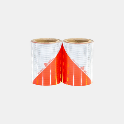 Industriemarkering Rood/Wit set links + rechts | Reflexfolie