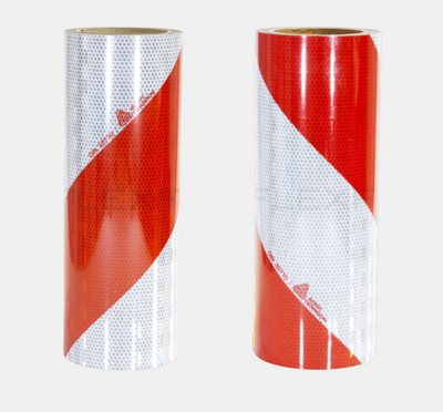 Industriemarkering Rood/Wit set links + rechts | Reflexfolie