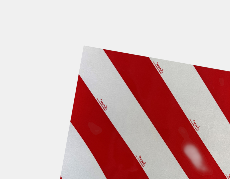 Chevron folie Rood/Wit Klasse 1 | Avery Dennison