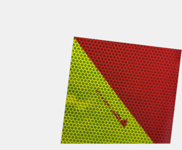 Chevron folie V-8013 Geel/Rood | Avery Dennison