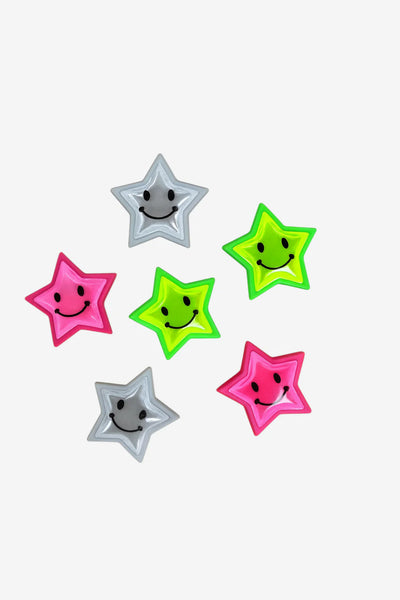 Reflecterende PVC-sterren fietsspaken | Reflexfolie