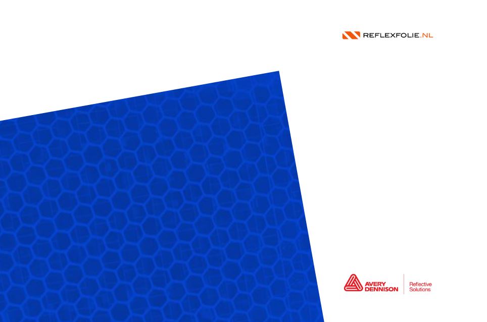 Reflecterende folie blauw klasse 3 - Reflexfolie