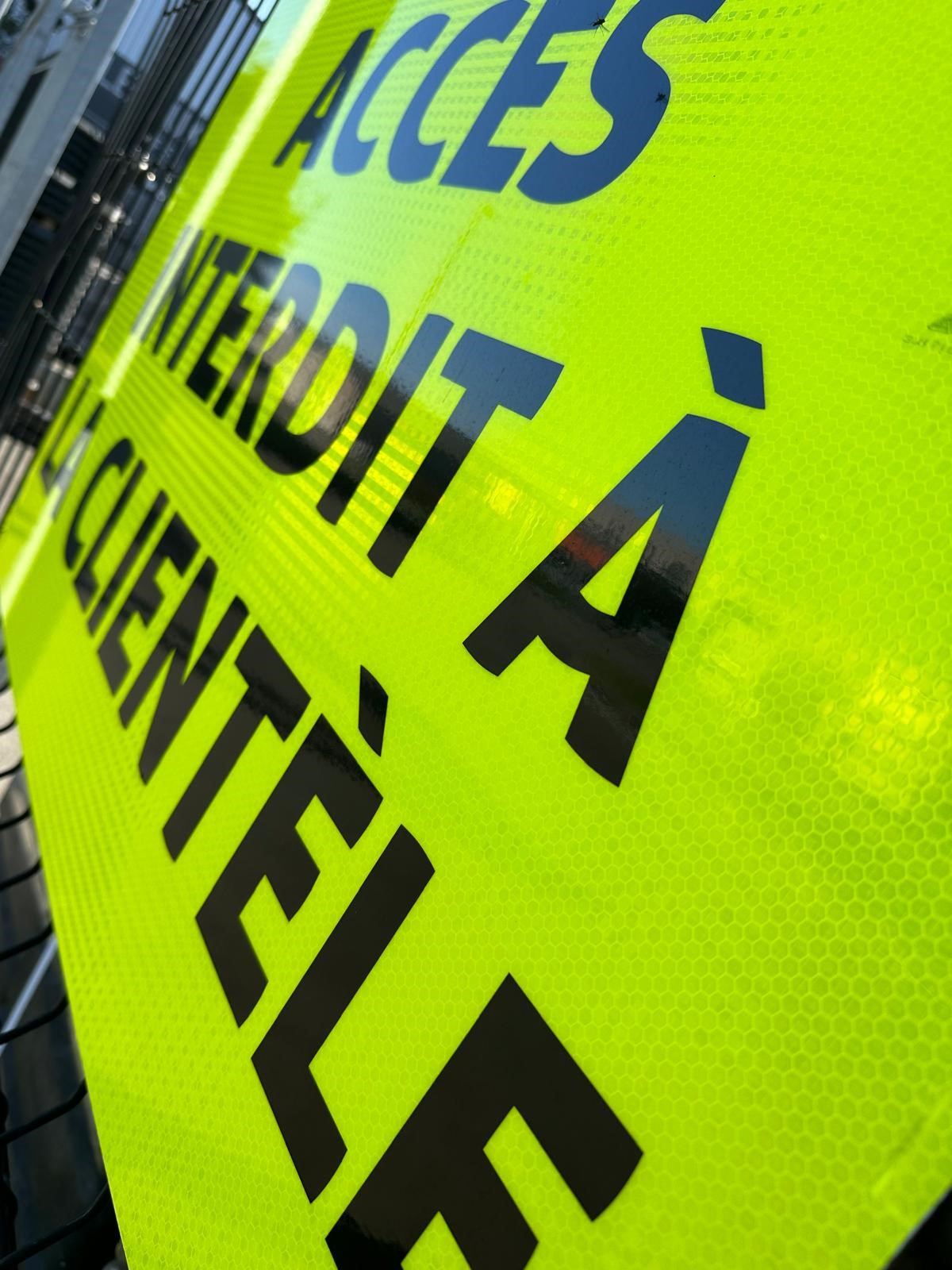 Reflecterende folie Fluor lime klasse 3 - Reflexfolie