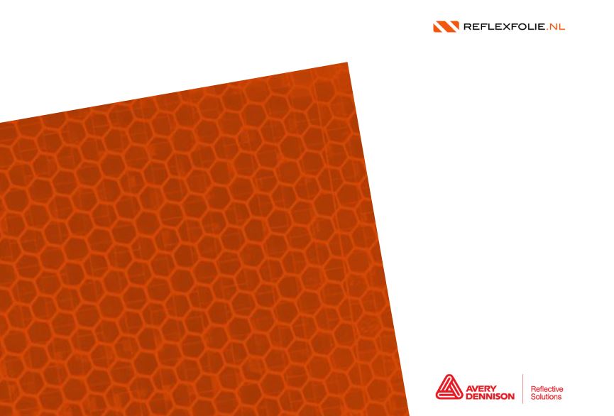 Reflecterende folie Fluor oranje klasse 3 - Reflexfolie