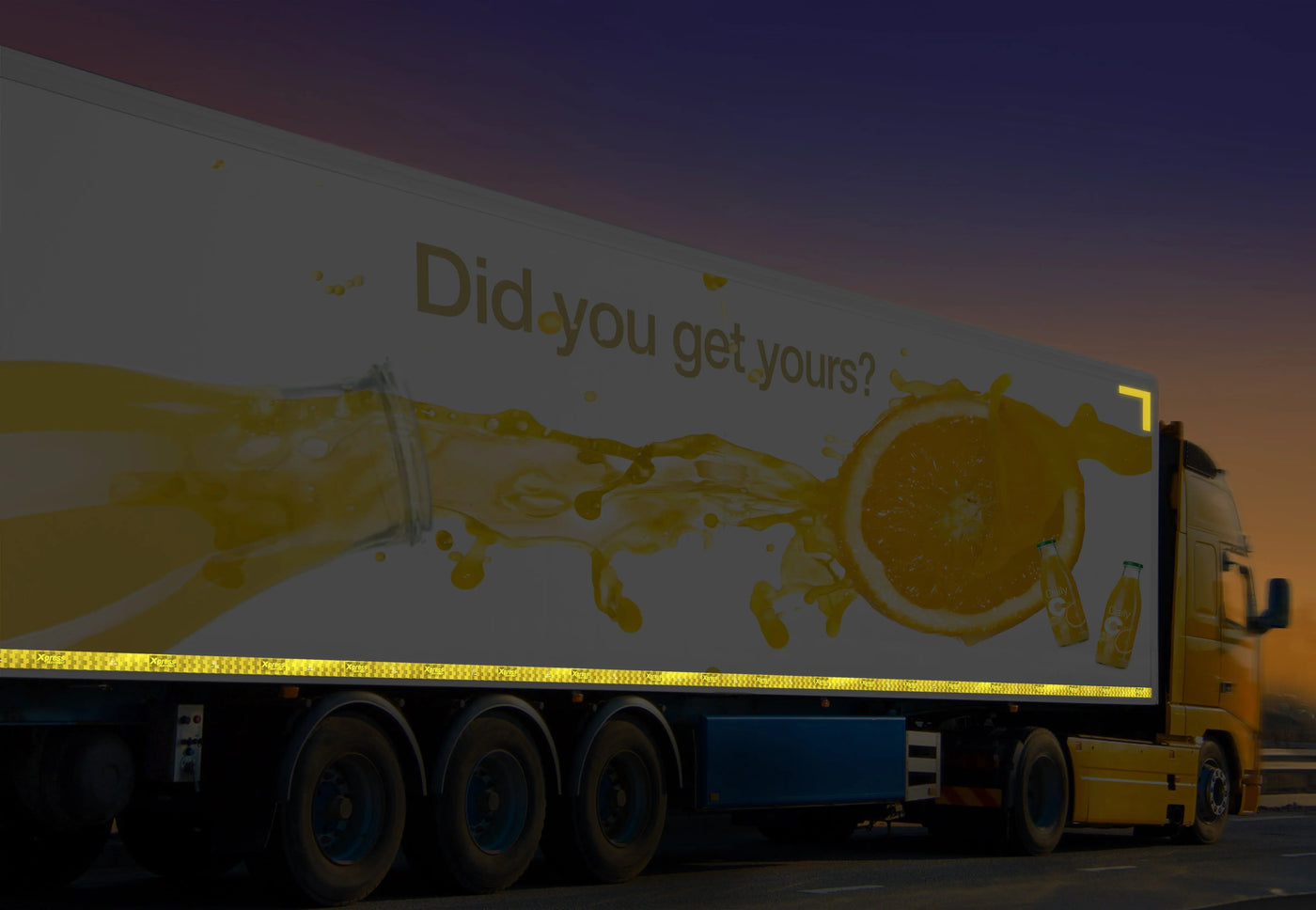 Avery Dennison Contourmarkering Geel vaste opbouw per meter - Reflexfolie